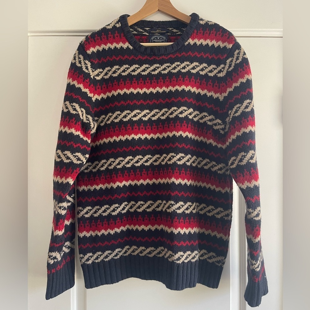 Vintage American Eagle Thick Knit Sweater - L